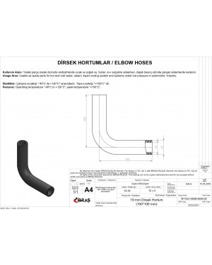 DİRSEK HORTUMU 19mm 10cm x 10cm